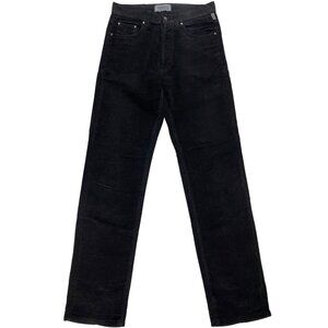 Vintage Versace Jeans Couture Medusa Head Motif Slim Fit Black Denim 30x33.5